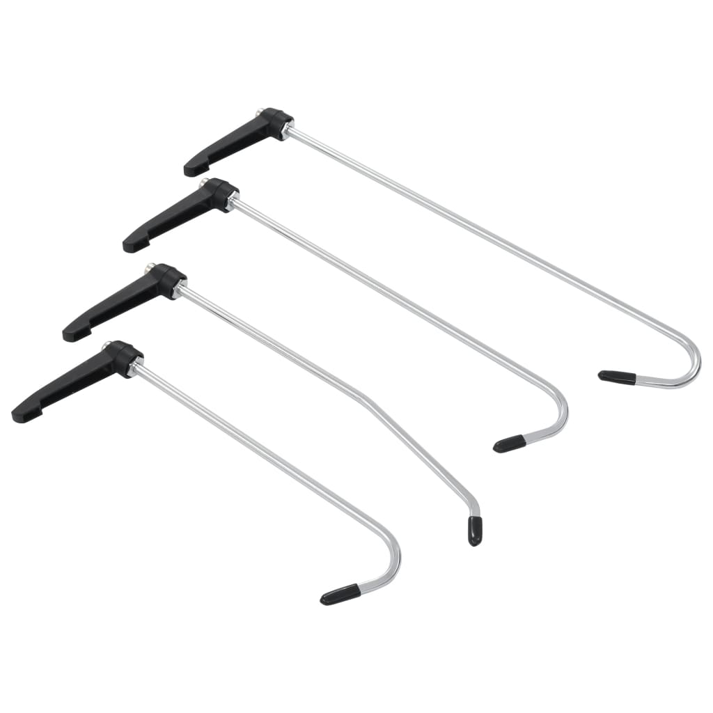 Vidaxl set abollado de 4 piezas sin rociar