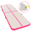 Vidaxl Gymnastics Mat con bomba inflable 800x100x10 cm PVC Pink
