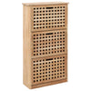 Vidaxl Cabinet da scarpe 55x20x104 cm Legno di noce solido
