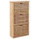 Vidaxl schoenenkast 55x20x104 cm massief walnotenhout