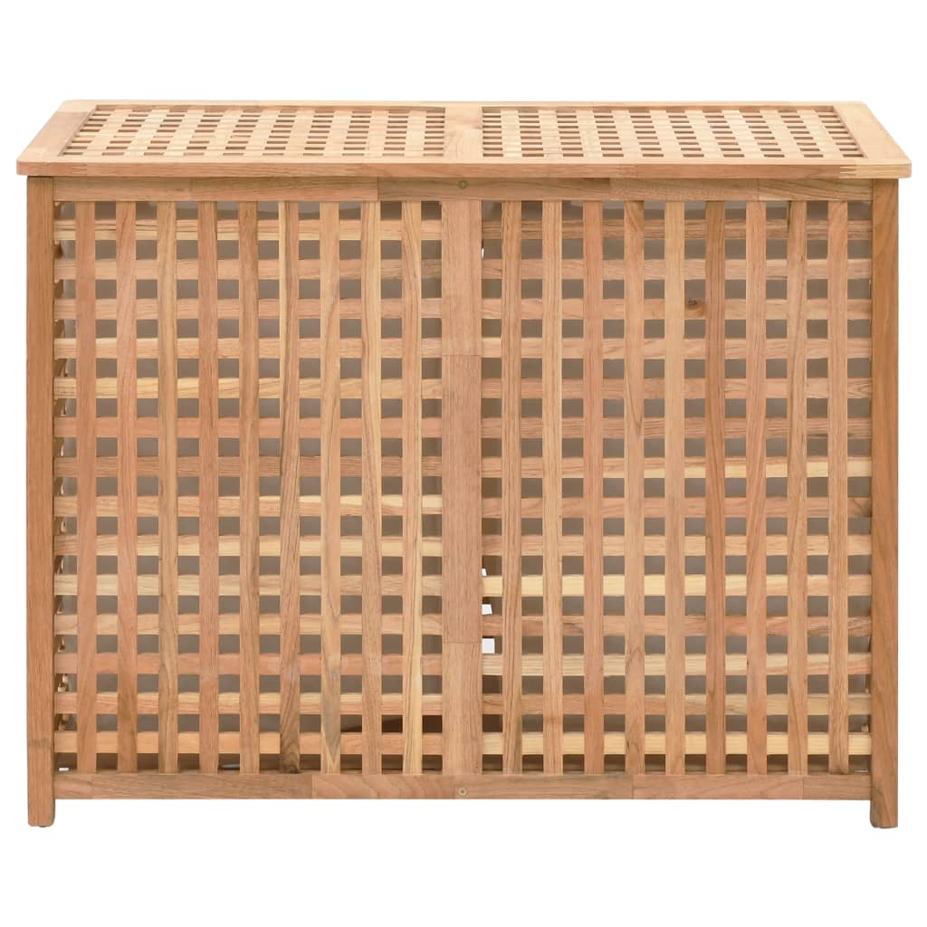 Vidaxl Laundry Basket 87.5x46x67 Solid Walnut Wood