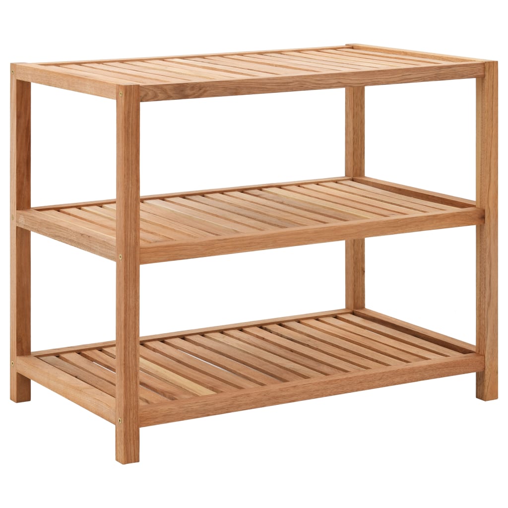 Vidaxl Rack 65x40x55 cm de madera de nogal sólida