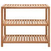 Vidaxl Rack 65x40x55 cm de madera de nogal sólida