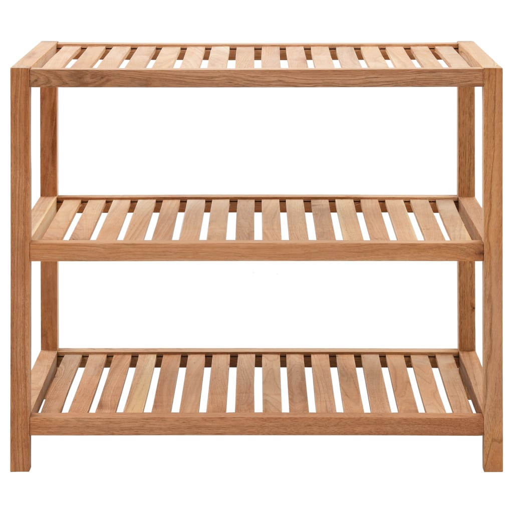 Vidaxl Rack 65x40x55 cm de madera de nogal sólida