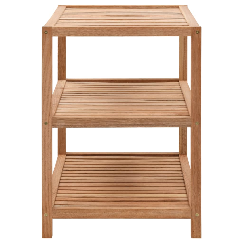 Vidaxl Rack 65x40x55 cm de madera de nogal sólida