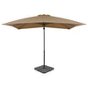 VidaXL Parasol met draagbare voet taupe