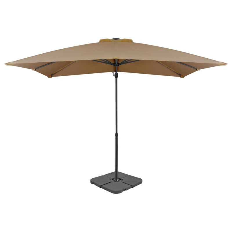 Parasol Vidaxl con topo de base portátil