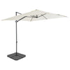 VidaXL Parasol met draagbare voet zandkleurig