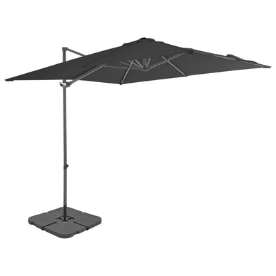 Vidaxl Parasol con base portatile di antracite