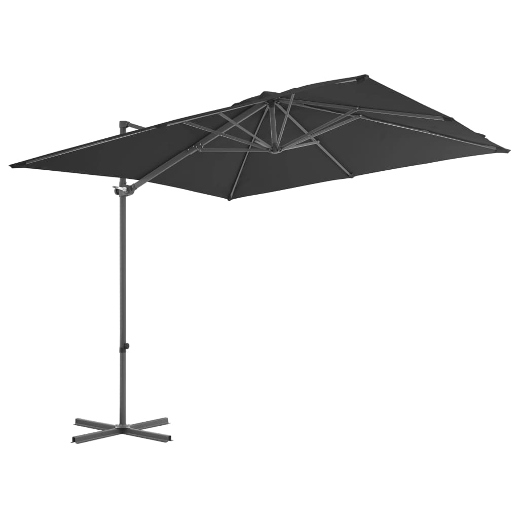 Vidaxl Parasol con base portatile di antracite