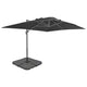 Vidaxl parasol with portable base, anthracite