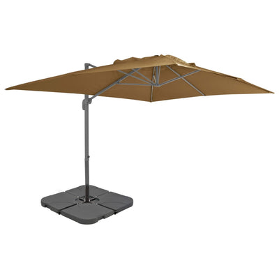 Parasol Vidaxl con topo de base portátil