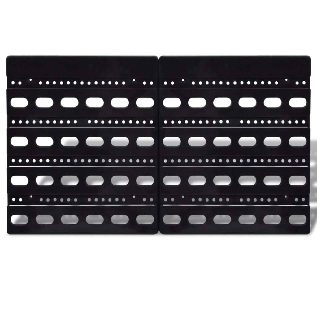 Rack di archiviazione da 30 pezzi Vidaxl per il blu muro e rosso
