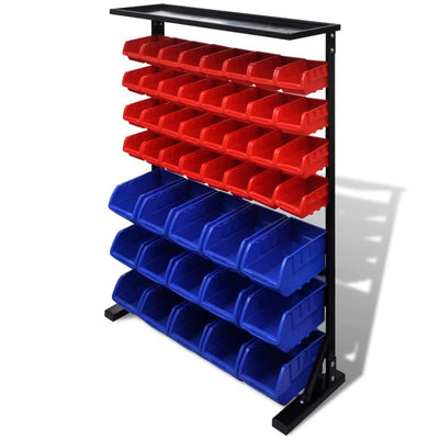 Vidaxl Garage Storage Rack (blu e rosso)