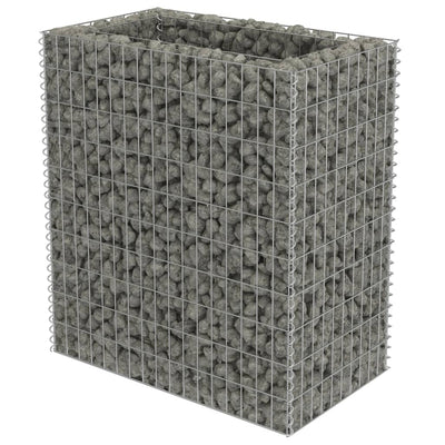 Vidaxl Gabion Fiorter ha aumentato l'acciaio zincato 90x50x100 cm