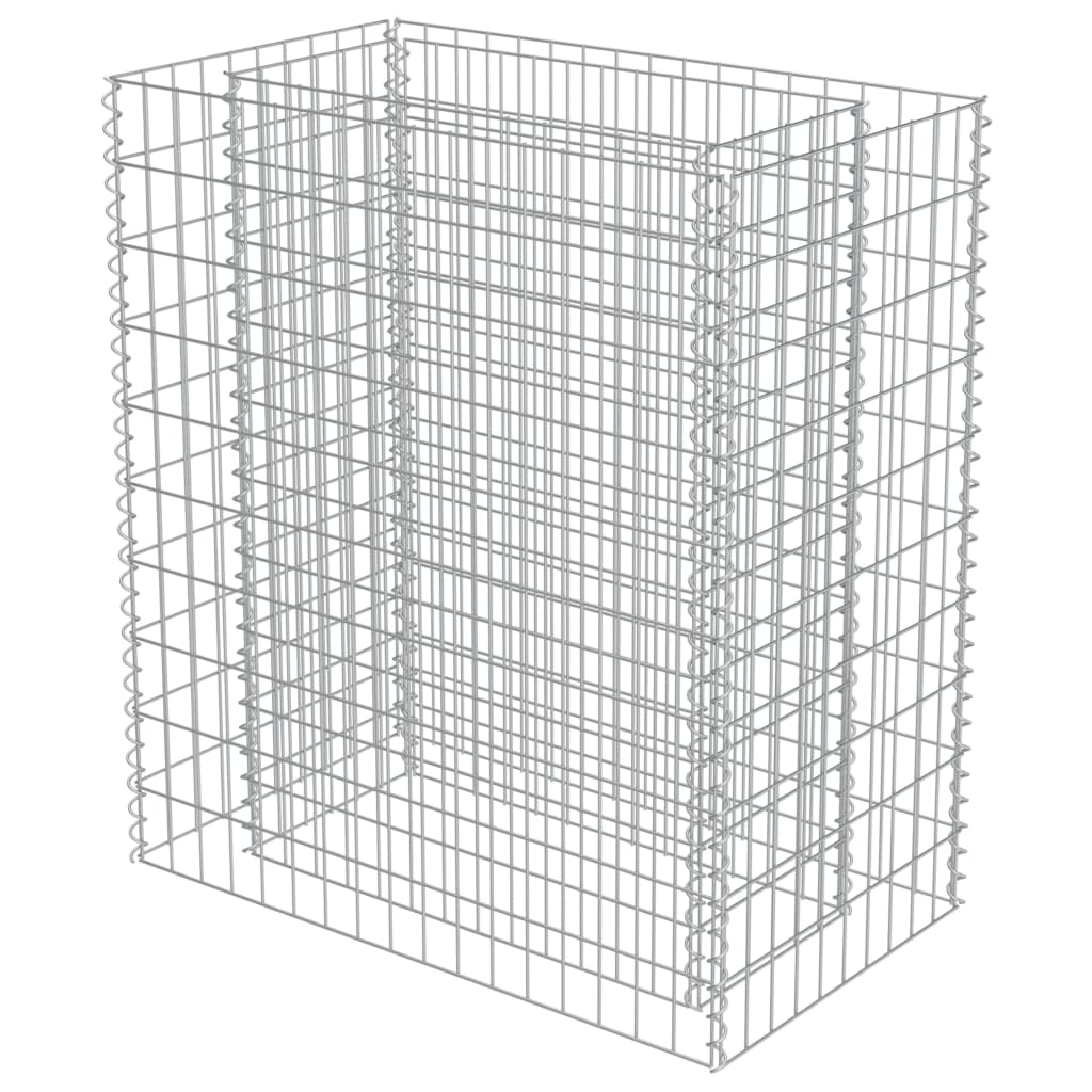 Vidaxl Gabion Planter aumentó 90x50x100 cm de acero galvanizado