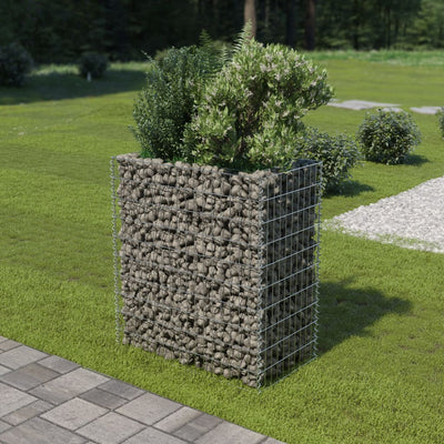 Vidaxl Gabion Fiorter ha aumentato l'acciaio zincato 90x50x100 cm