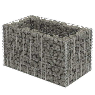 Scatola di pianificazione GABION Vidaxl Acciaio galvanizzato da 90x50x50 cm