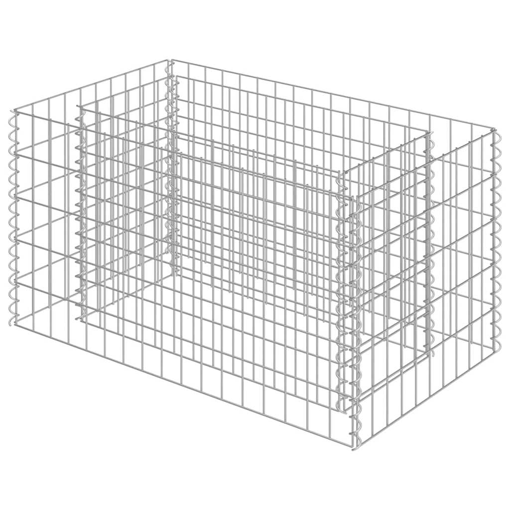 Vidaxl Gabion Planning Box elevada 90x50x50 cm de acero galvanizado