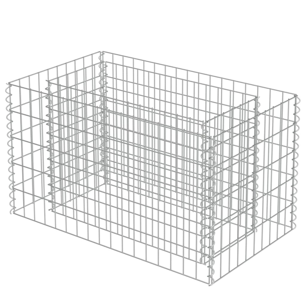 Vidaxl Gabion Planning Box elevada 90x50x50 cm de acero galvanizado