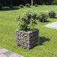 Vidaxl Gabion Planter elevado 50x50x50 cm de acero galvanizado
