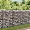 Vidaxl Schanskorf muro con coperchi 20x20x100 cm in acciaio zincato