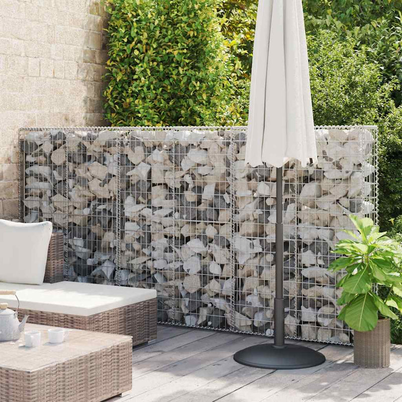 Muro de Vidaxl Schanskorf con tapas 100x20x150 cm de acero galvanizado