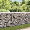 Vidaxl schanskorfmuur met deksels 200x20x85 cm gegalvaniseerd staal
