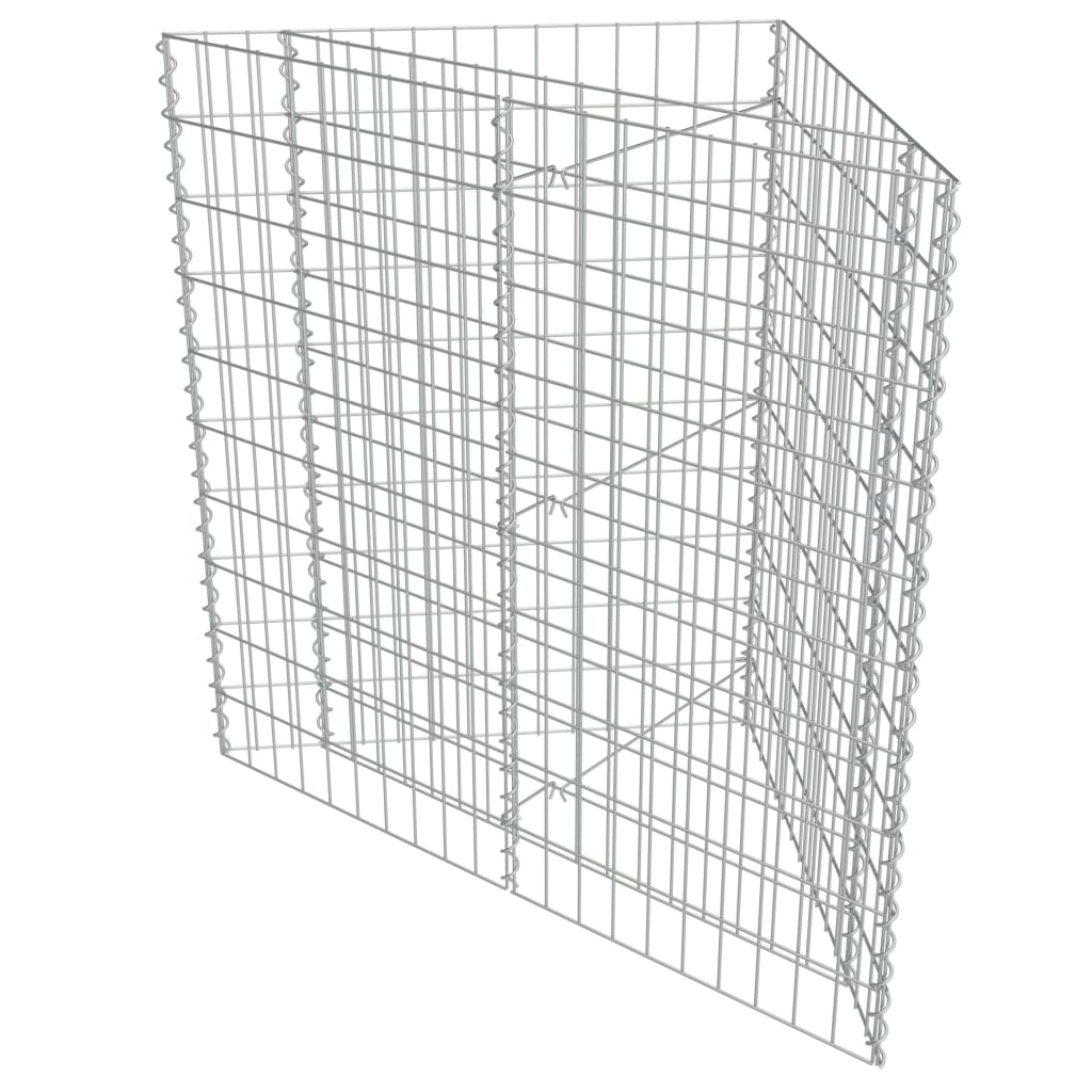 Vidaxl Gabion Fiorter ha raccolto acciaio zincato 75x75x50 cm