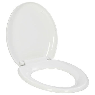 Vidaxl Sedile del toilette morbido con design a rilascio rapido bianco