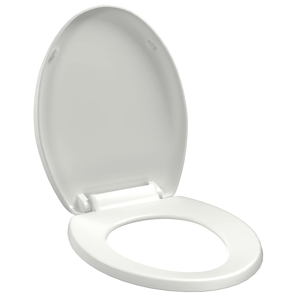 Vidaxl toiletbril soft-close met quick-release ontwerp wit