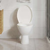 Vidaxl Sedile del toilette morbido con design a rilascio rapido bianco