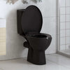 Vidaxl Sedile del toilette morbido con design a rilascio rapido nero