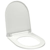 Asiento de inodoro Vidaxl de cierre suave con diseño de liberación rápida blanca