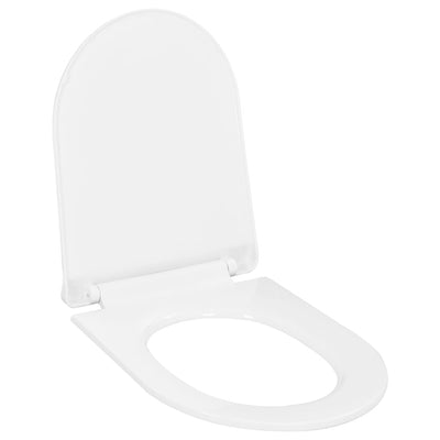 Vidaxl Sedile del toilette morbido con design a rilascio rapido bianco