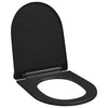 Vidaxl Sedile del toilette morbido con design a rilascio rapido nero