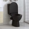 Vidaxl Sedile del toilette morbido con design a rilascio rapido nero
