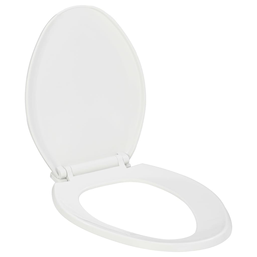 Vidaxl Sedile del toilette morbido con design a rilascio rapido bianco