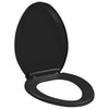 Vidaxl Sedile del toilette morbido con design a rilascio rapido nero