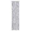 Vidaxl Fly Curtain 56x185 cm Chenille grigio e bianco