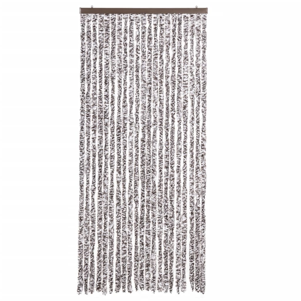 Vidaxl Fly Curtain 90x220 cm Chenille Brown e Beige