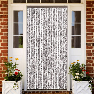 Vidaxl Fly Curtain 100x220 cm Chenille Brown e Beige