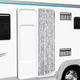 Cortina de mosca Vidaxl 56x185 cm Chenille White and Grey