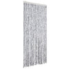 Vidaxl vliegengordijn 90x220 cm chenille wit en grijs