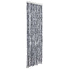 Vidaxl Fly Curtain 56x185 cm Clenille Silver Coloted