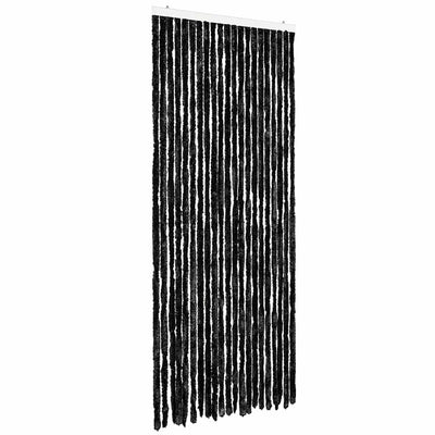 Cortina de mosca Vidaxl 90x220 cm chenille antracita
