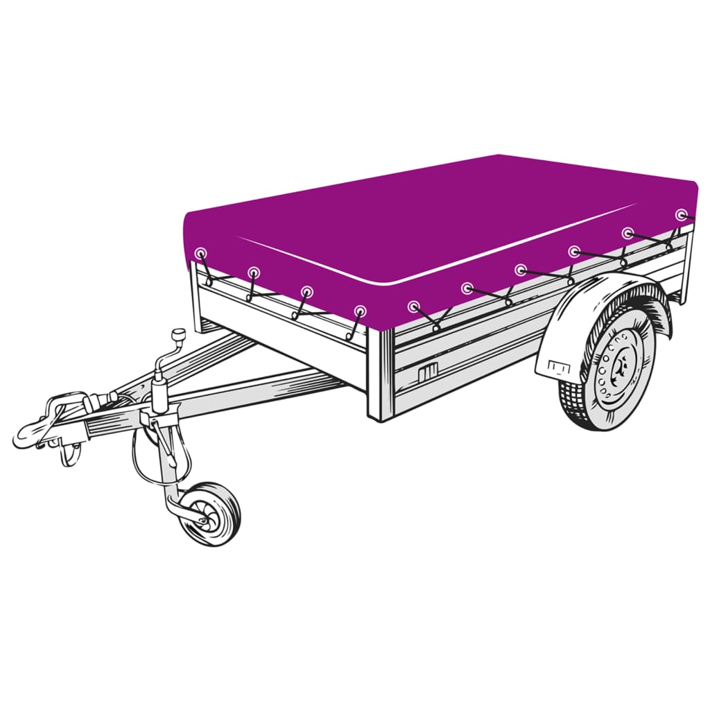 Vidaxl Trailer Network 1.5x2.2 M HDPE Black