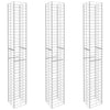Cestas Vidaxl Schans 3 ST 25X25X197 CM Galvanized Steel