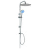 Vidaxl doccia set doppio con doccia a mano in acciaio inossidabile