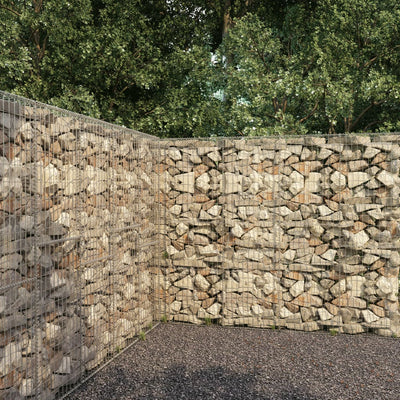 Muro de Vidaxl Schanskorf con tapa de acero galvanizado de 300x50x200 cm
